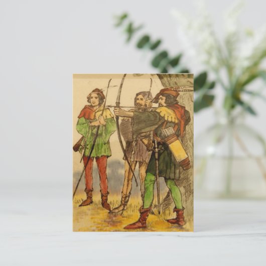 Robin Hood  Design Briefkaart (Staand voorkant)