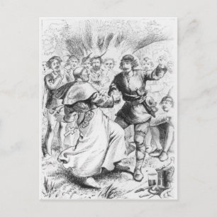 Robin Hood en de bisschop Briefkaart