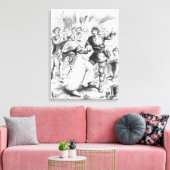 Robin Hood en de bisschop Canvas Afdruk (Insitu (Woonkamer))