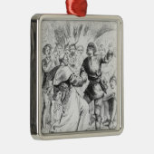 Robin Hood en de bisschop Metalen Ornament (Rechts)