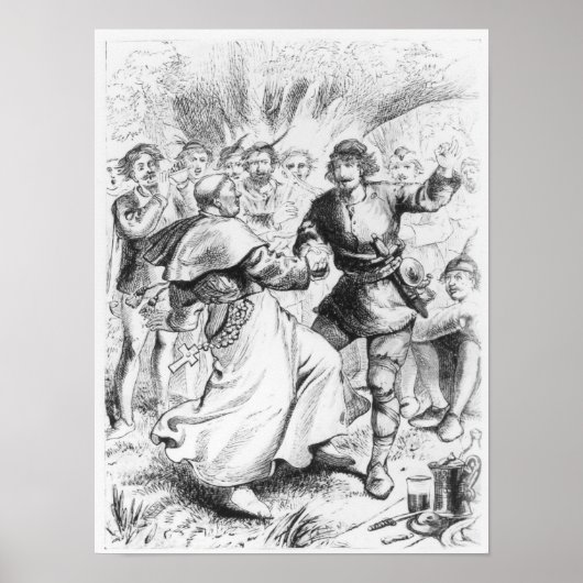 Robin Hood en de bisschop Poster (Voorkant)