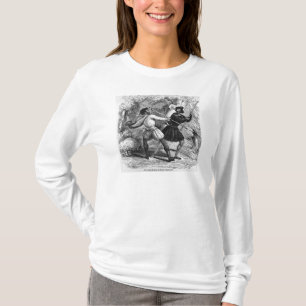 Robin Hood en de Tanner met Quarter-stafffs T-shirt
