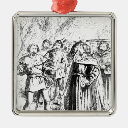 Robin Hood en King Richard I Metalen Ornament (Voorkant)