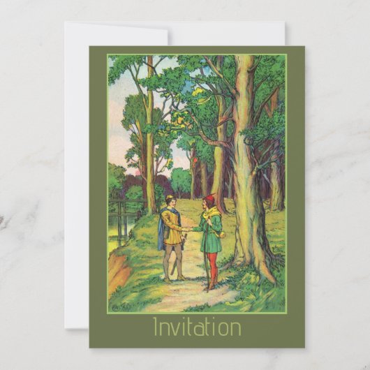 Robin Hood en Kleine Jan  Kaart (Voorkant)