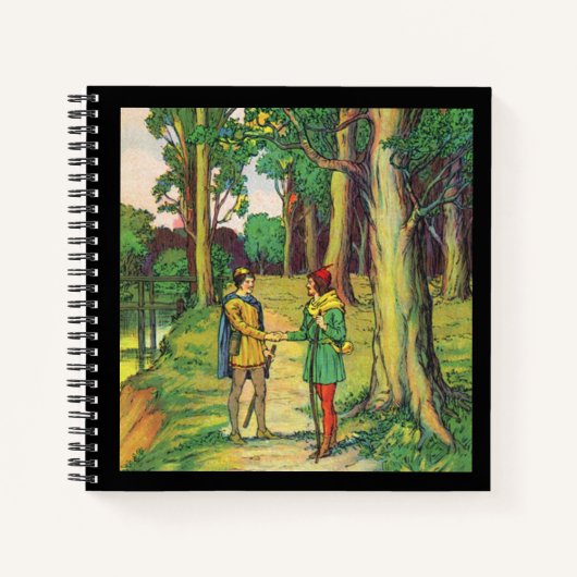 Robin Hood en kleine Jan Notitieboek (Voorkant)