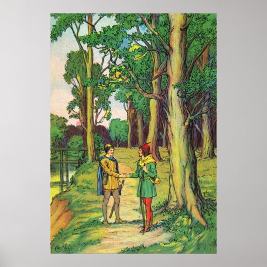 Robin Hood en Kleine Jan  Poster (Voorkant)