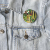 Robin Hood en Kleine Jan Ronde Button 5,7 Cm (In situ)