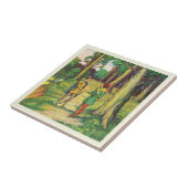 Robin Hood en Kleine Jan  Tegeltje (Zijkant)