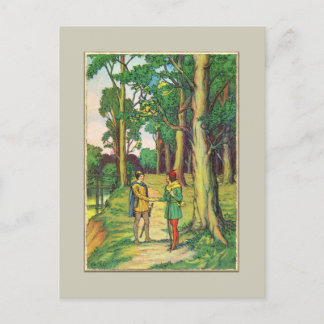 Robin Hood en Little John Briefkaart