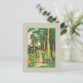 Robin Hood en Little John Briefkaart (Staand voorkant)