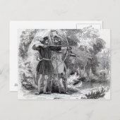 Robin Hood en Little John Briefkaart (Voorkant / Achterkant)