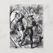 Robin Hood en Little John Briefkaart (Voorkant)