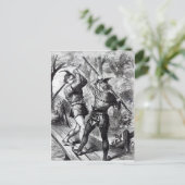 Robin Hood en Little John Briefkaart (Staand voorkant)