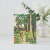 Robin Hood en Little John Briefkaart (Staand voorkant)