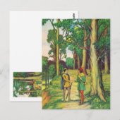 Robin Hood en Little John Briefkaart (Voorkant / Achterkant)