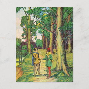 Robin Hood en Little John Briefkaart