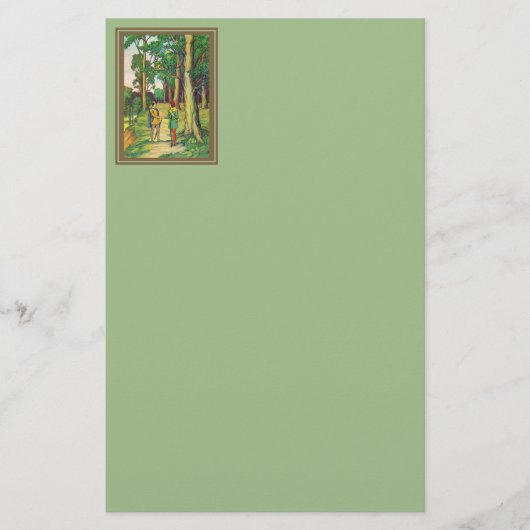 Robin Hood en Little John Briefpapier (Voorkant)