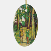 Robin Hood en Little John Keramisch Ornament (Rechts)