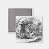 Robin Hood en Little John Magneet (Voorkant / Achterkant)