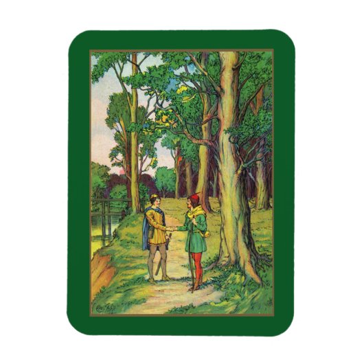 Robin Hood en Little John-magneet Magneet (Verticaal)