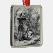 Robin Hood en Little John Metalen Ornament (Rechts)