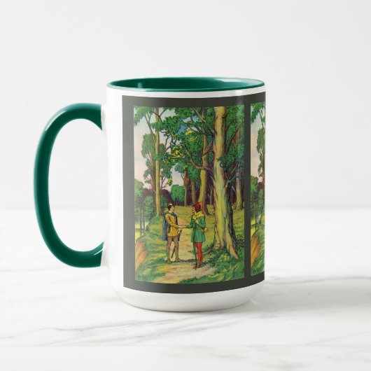 Robin Hood en Little John Mok (Links)