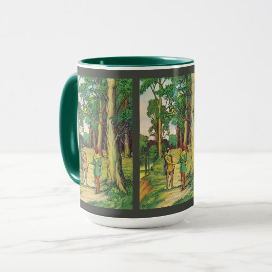 Robin Hood en Little John Mok (Voorkant links)