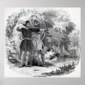 Robin Hood en Little John Poster (Voorkant)