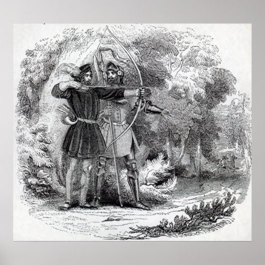 Robin Hood en Little John Poster (Voorkant)