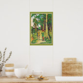Robin Hood en Little John Poster (Keuken)