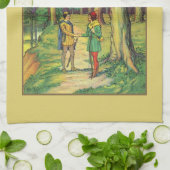 Robin Hood en Little John Theedoek (Gevouwen)