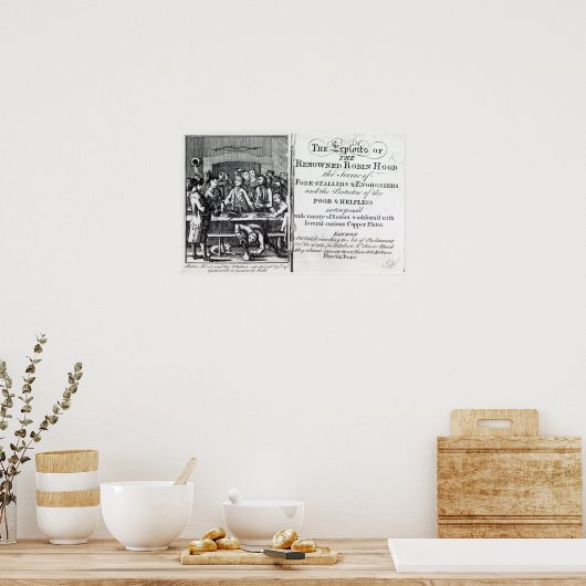 Robin Hood en zijn moeder Poster (Keuken)