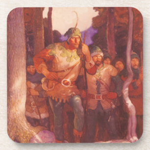 Robin Hood en Zijne Mannen van de NC Wyeth Bier Onderzetter