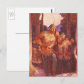  Robin Hood en Zijne Mannen van de NC Wyeth Briefkaart (Voorkant / Achterkant)