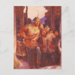  Robin Hood en Zijne Mannen van de NC Wyeth Briefkaart