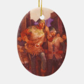  Robin Hood en Zijne Mannen van de NC Wyeth Keramisch Ornament (Achterkant)