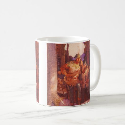  Robin Hood en Zijne Mannen van de NC Wyeth Koffiemok (Voorkant rechts)