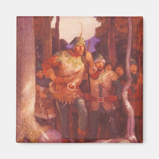  Robin Hood en Zijne Mannen van de NC Wyeth Magneet (Voorkant)