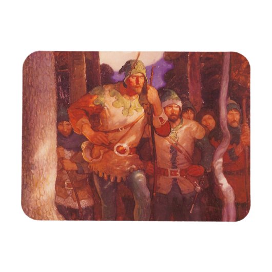  Robin Hood en Zijne Mannen van de NC Wyeth Magneet (Horizontaal)