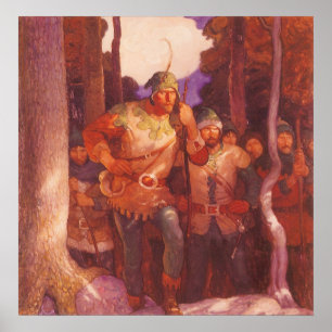  Robin Hood en Zijne Mannen van de NC Wyeth Poster
