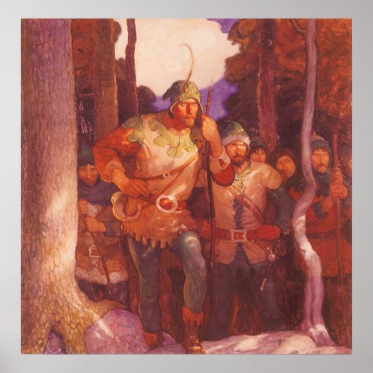 Robin Hood en Zijne Mannen van de NC Wyeth Poster (Voorkant)