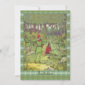 Robin Hood in de bosuitnodiging Kaart (Voorkant)
