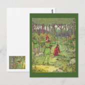 Robin Hood in het Bos Briefkaart (Voorkant / Achterkant)