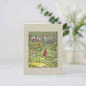 Robin Hood in het bos Briefkaart (Staand voorkant)