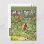 Robin Hood in het Bos Briefkaart (Voorkant / Achterkant)
