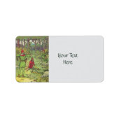Robin Hood in het bos Etiket (Voorkant)