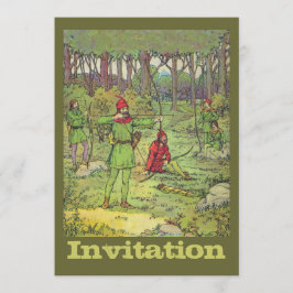 Robin Hood in het bos Kaart