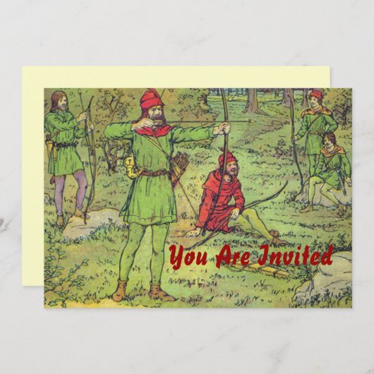 Robin Hood in het bos Kaart (Voorkant / Achterkant)