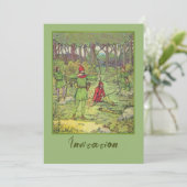 Robin Hood in het bos Kaart (Staand voorkant)