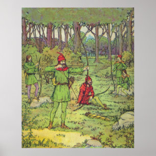 Robin Hood in het bos Poster